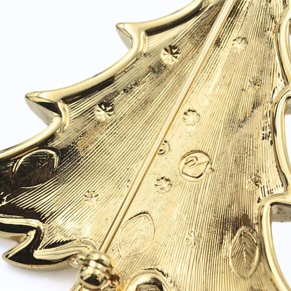 Illustrious SWAROVSKI Signed Designer Pave´Crystal Christmas Tree Brooch - Picture 7 of 8
